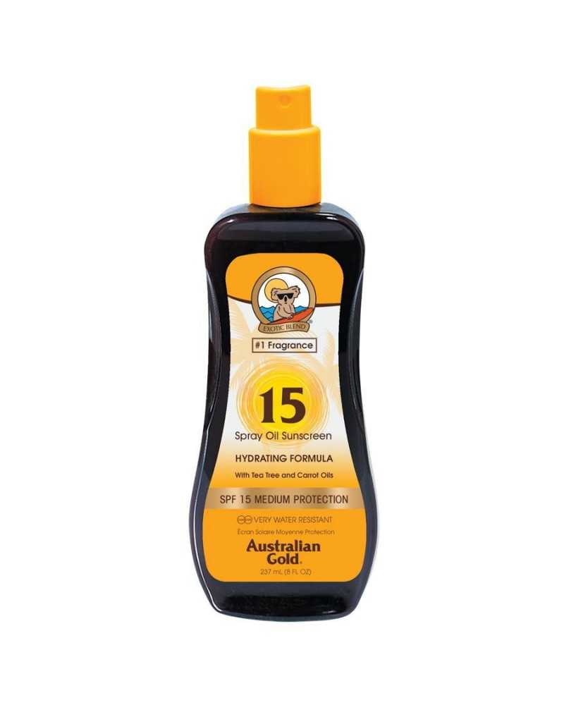 Australian Gold Spray Oil Carrot Sunscreen SPF15 237ml
